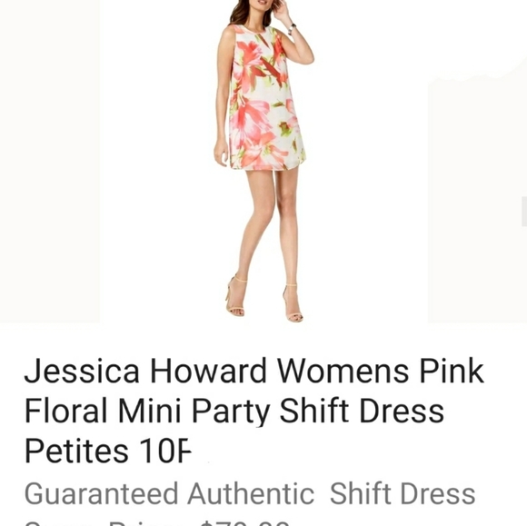 NWT JESSICA HOWARD Floral print day dress sun summer dress 10p - Picture 5 of 5